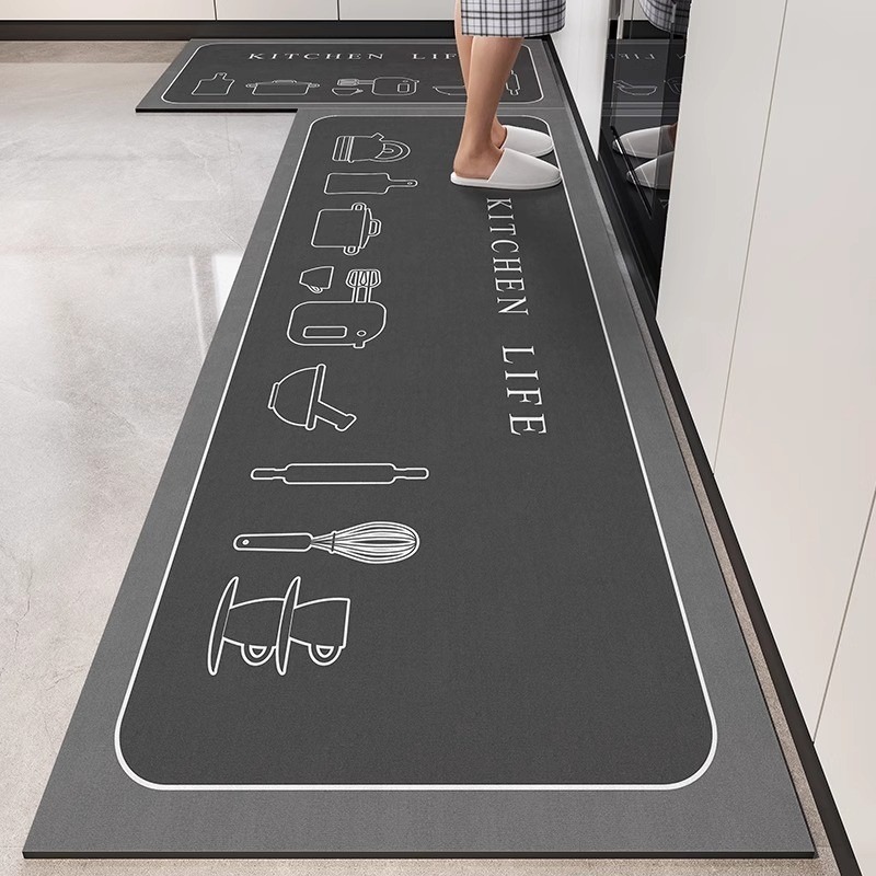 Commercial Kitchen Vinyl Flooring - Kitchen Rug Kitchen-specific Carpet Waterproof and