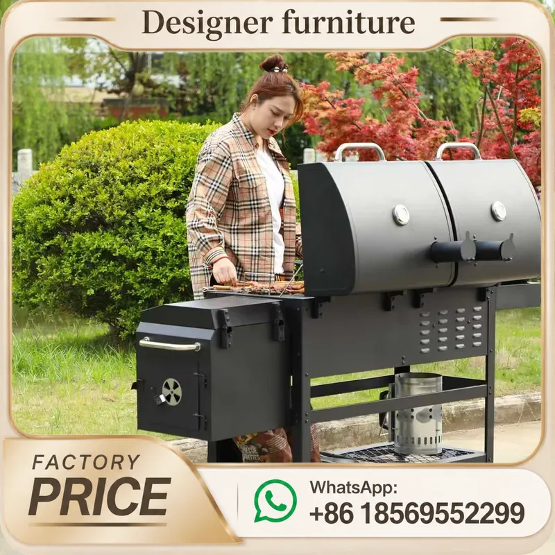 Commercial Kitchen Grill - Charcoal Gas BBQ Grill Smokeless Barbecue