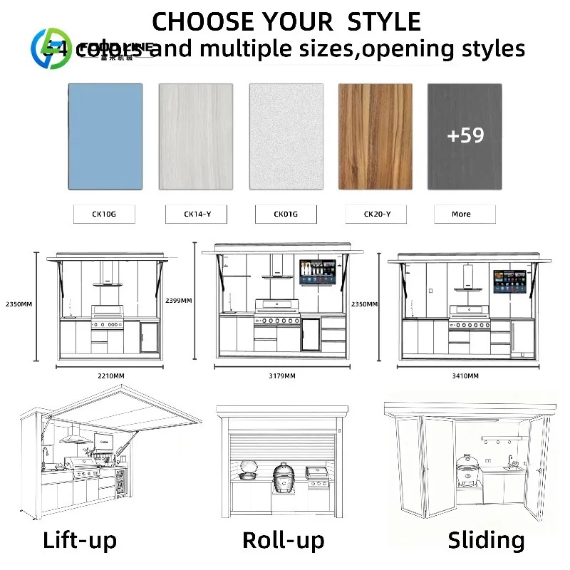 Custom Modular Outdoor Kitchen - Commercial Kitchen Grill 评论和价格