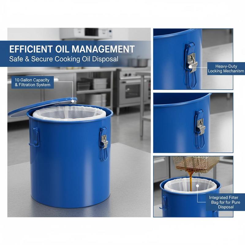 Carbon Steel Oil Disposal Cont - Commercial Kitchen Oil Disposal 评论和价格