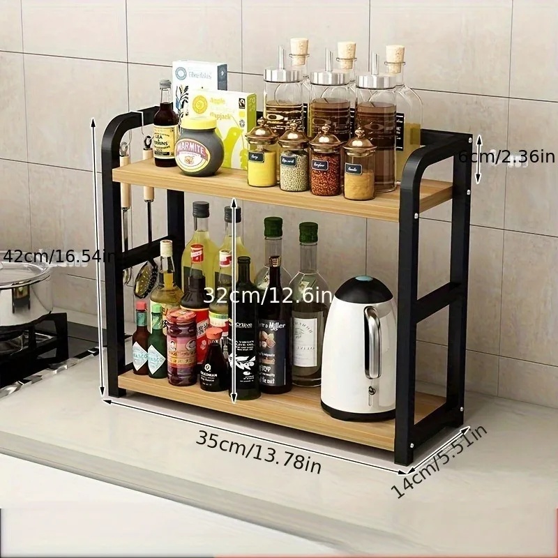 2-Tier Metal Countertop Shelf  - Commercial Kitchen Shelving 评论和价格