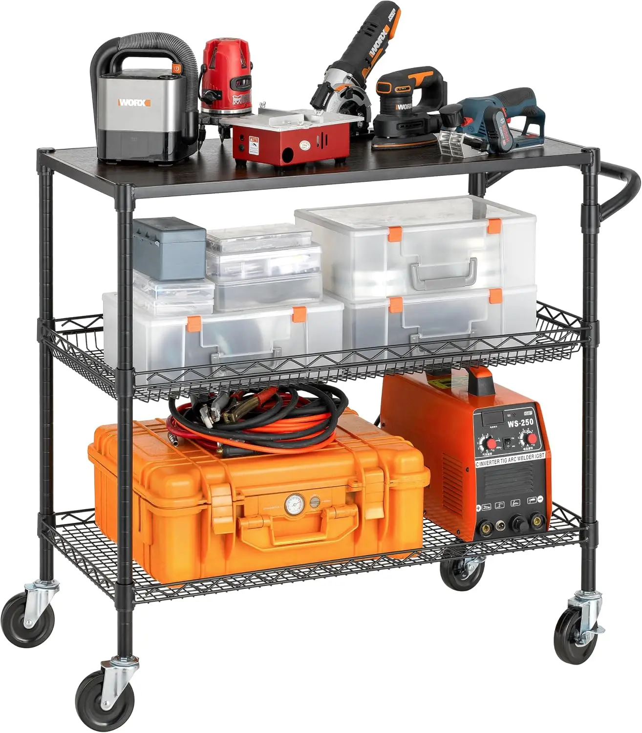 3 Tier Heavy Duty Commercial G - Commercial Kitchen On Wheels 评论和价格