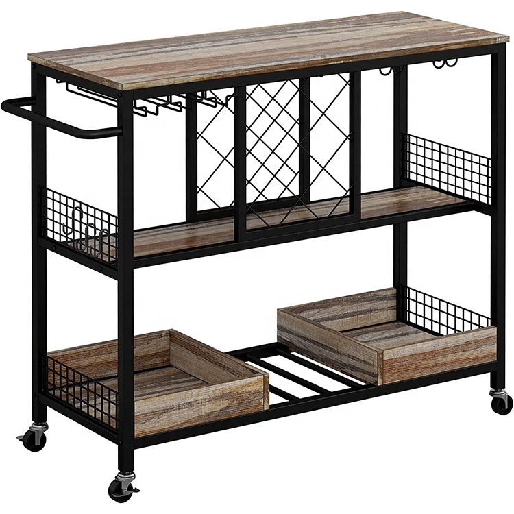Wine Rack Table, Industrial Ba - Commercial Kitchen On Wheels 评论和价格
