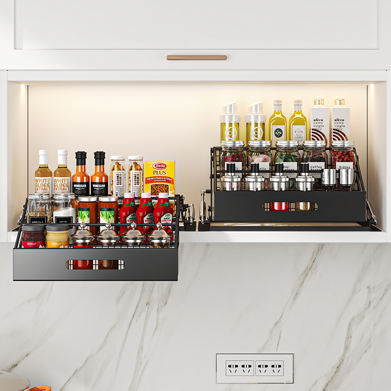1Pc 3 Tier Pull Down Organizer - Commercial Kitchen Shelving 评论和价格