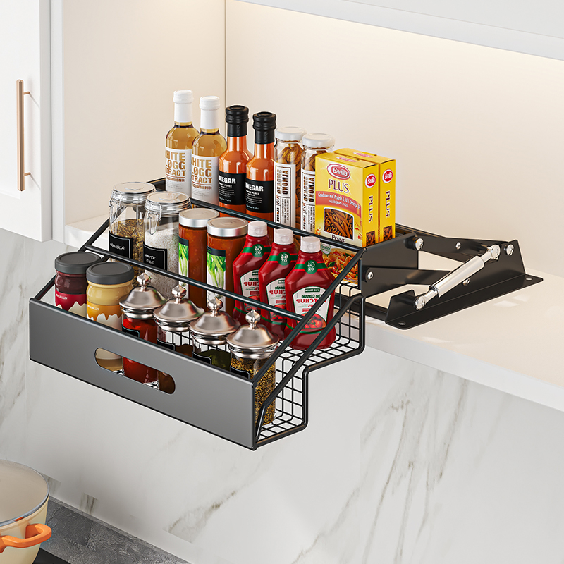 1Pc 3 Tier Pull Down Organizer - Commercial Kitchen Shelving 评论和价格