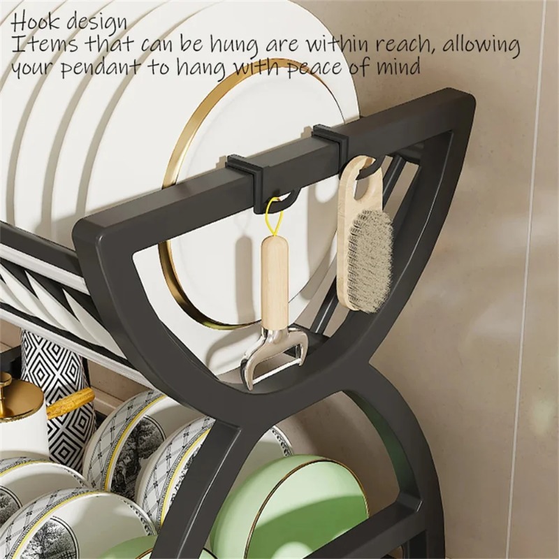 2 Tier Dish Drying Rack Kitche - Commercial Kitchen Shelving 评论和价格