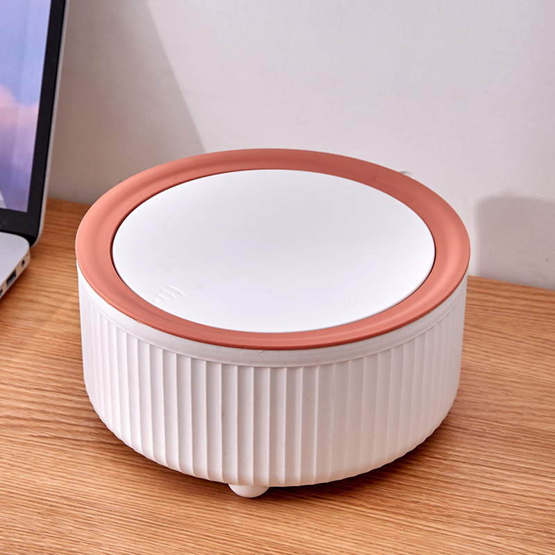 Round Trash Can With Lid, Whit - Commercial Kitchen Trash Can 评论和价格