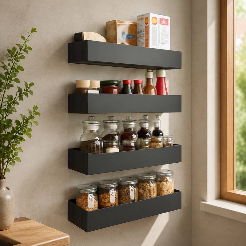 Magnetic Black Iron Rack for F - Commercial Kitchen Shelving 评论和价格