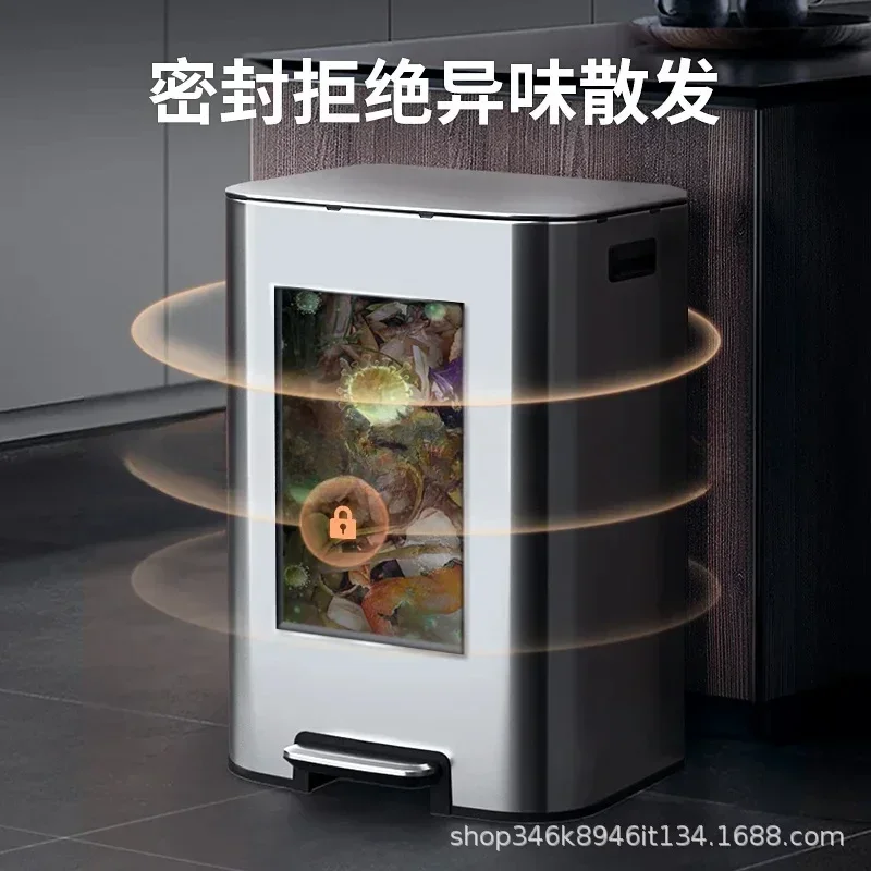 Stainless steel trash can kitc - Commercial Kitchen Trash Can 评论和价格