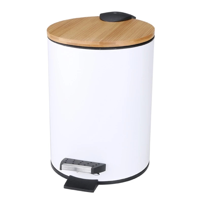3/5L Wooden Flip Step Trash Ca - Commercial Kitchen Trash Can 评论和价格