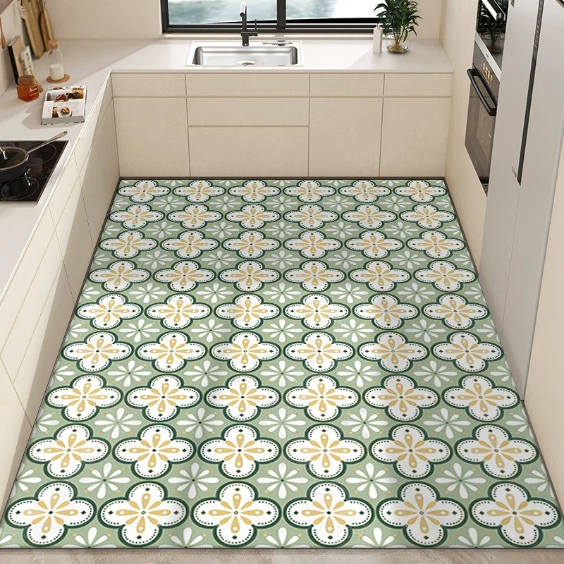 Kitchen Carpet PVC Waterproof  - Commercial Kitchen Tile 评论和价格