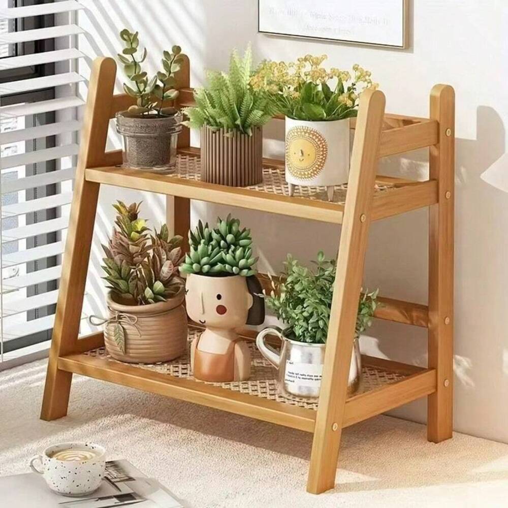 2-Tier Bamboo Countertop Stora - Commercial Kitchen Shelving 评论和价格