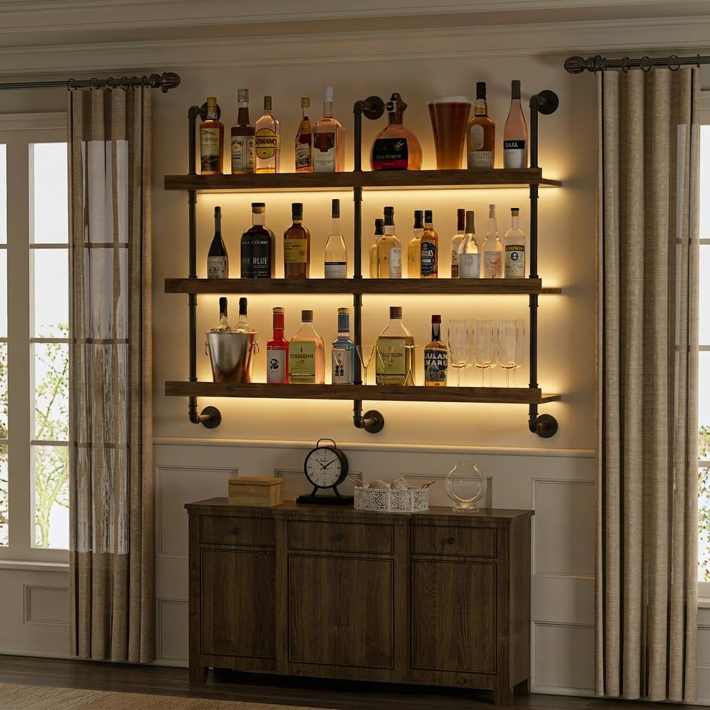 Wall Mounted Wine Rack With LE - Commercial Kitchen Shelving 评论和价格