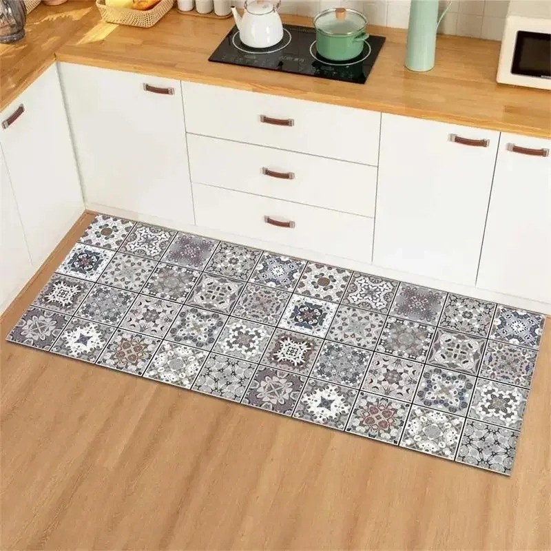 Blue Yellow Vintage Tile Colla - Commercial Kitchen Tile 评论和价格
