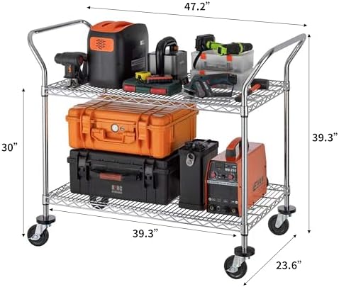 2 Tier Commercial Grade Rollin - Commercial Kitchen On Wheels 评论和价格