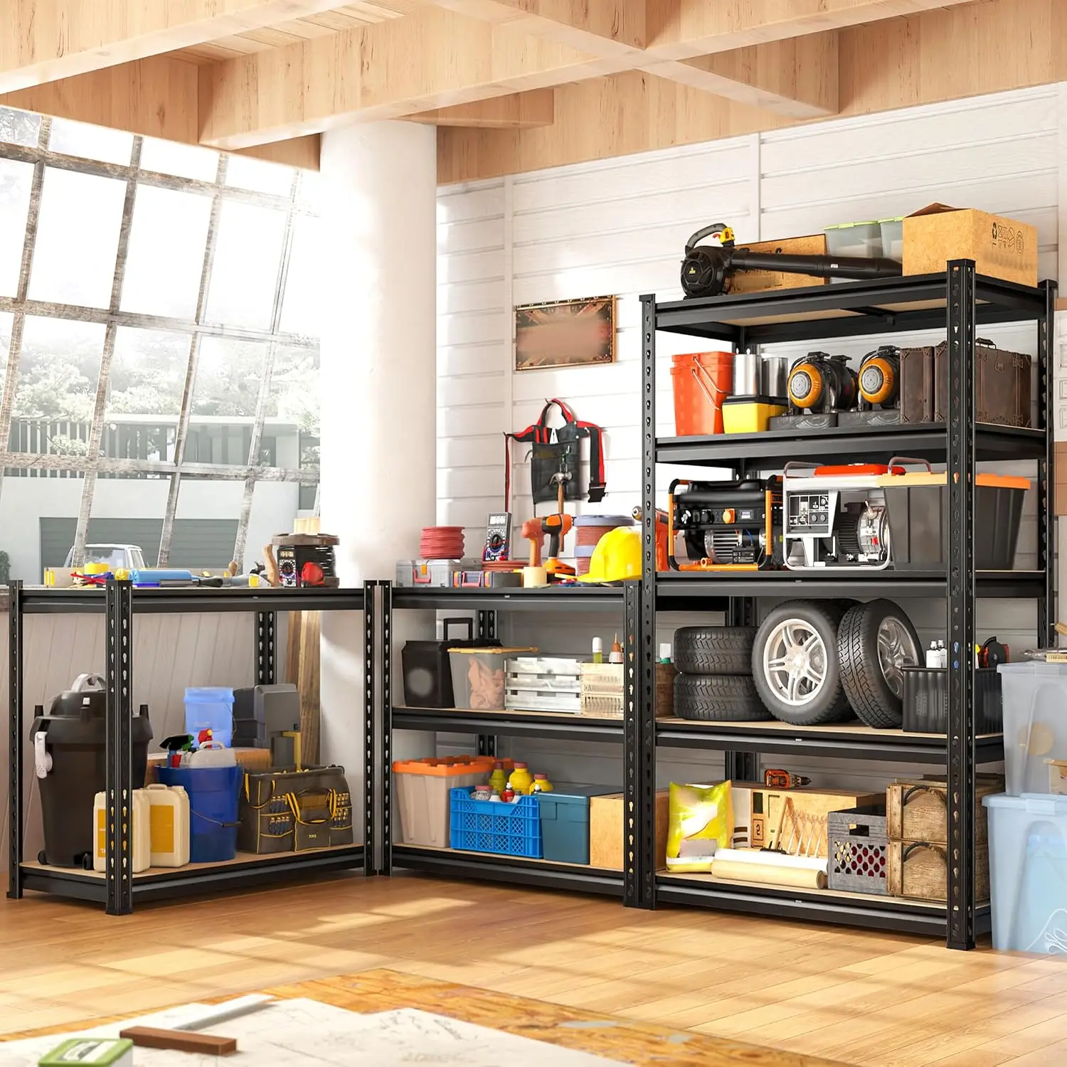 2PCS Storage Shelves,5 Tier Ga - Commercial Kitchen Shelving 评论和价格