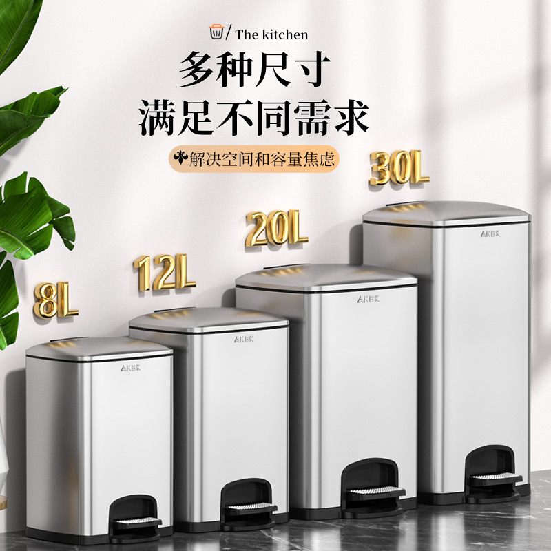 Stainless steel trash can hous - Commercial Kitchen Trash Can 评论和价格
