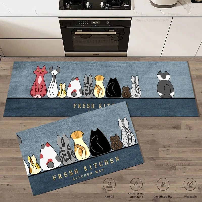 Cat Kitchen Corner  Long Floor - Commercial Kitchen Vinyl Flooring 评论和价格