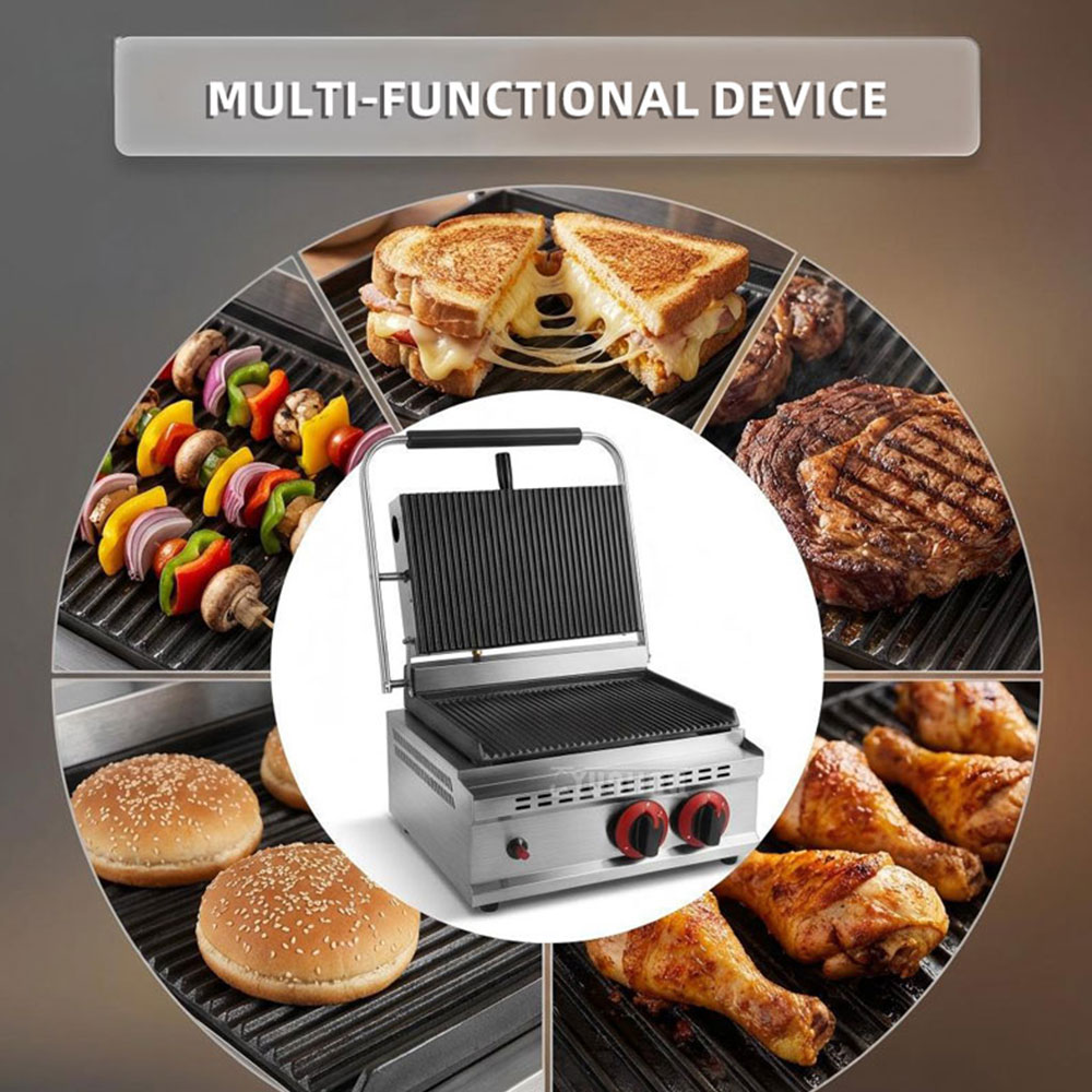 GH-812 Gas Pressure Plate Gril - Commercial Kitchen Grill 评论和价格